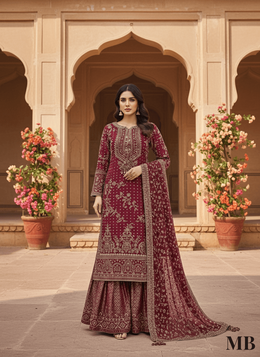 The Ruby Empress Mehroon