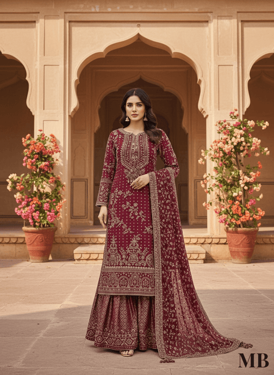 The Ruby Empress Mehroon