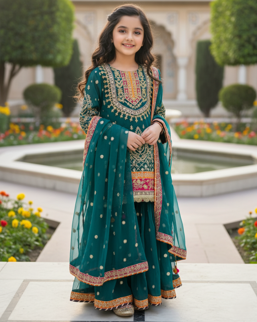 425 By Mohsin Girl Green