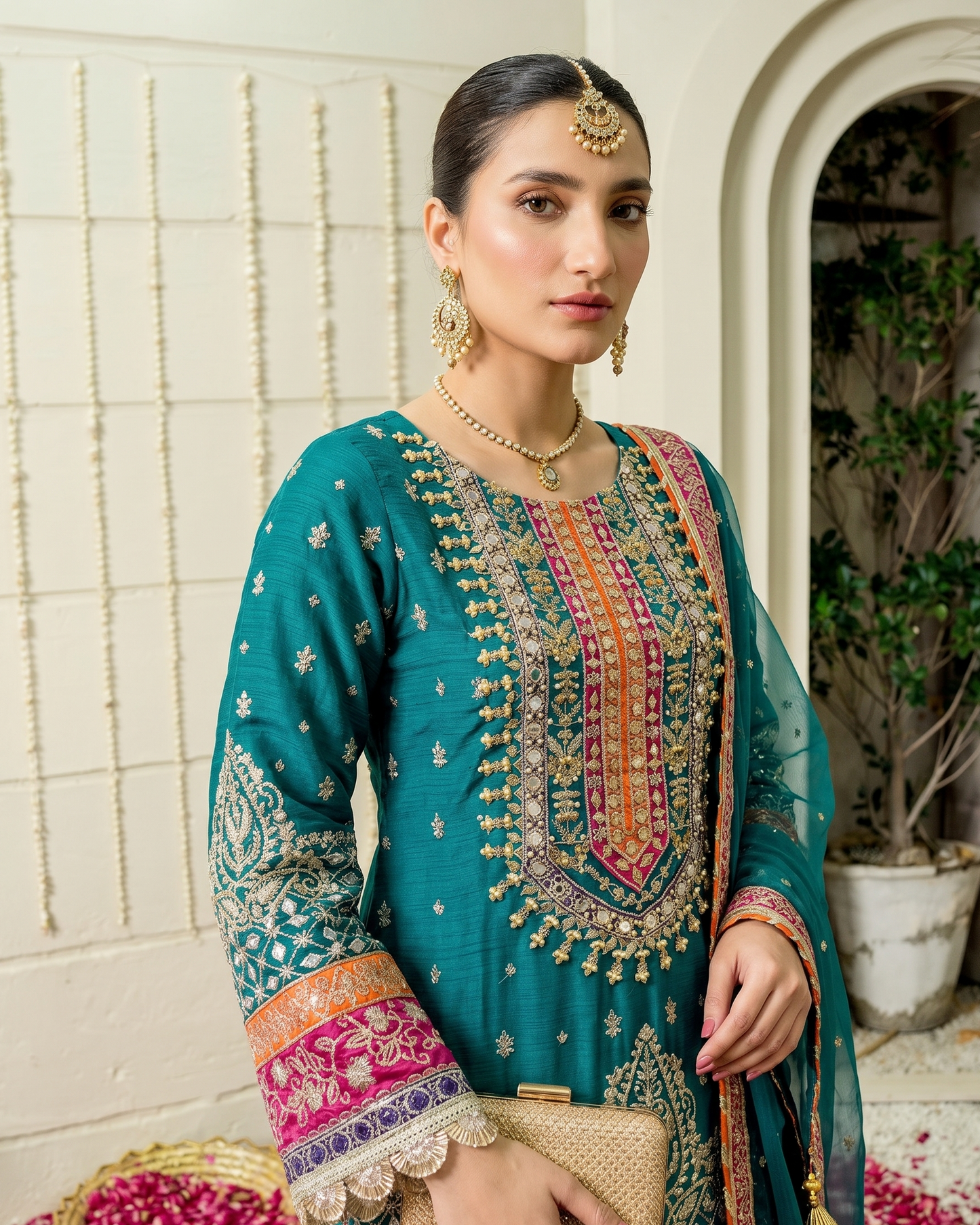 425 By Mohsin Green Pink
