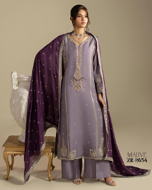 Zardozi Edit 4 ZR 2654 Mauve