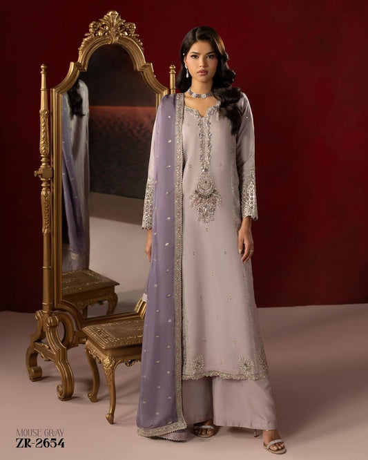 Zardozi Edit 4 ZR 2654 Grey