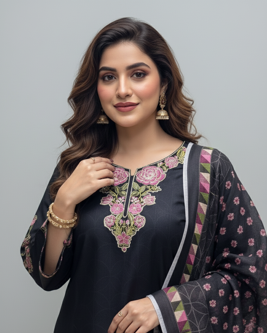 3PC 534 Black & Khusa