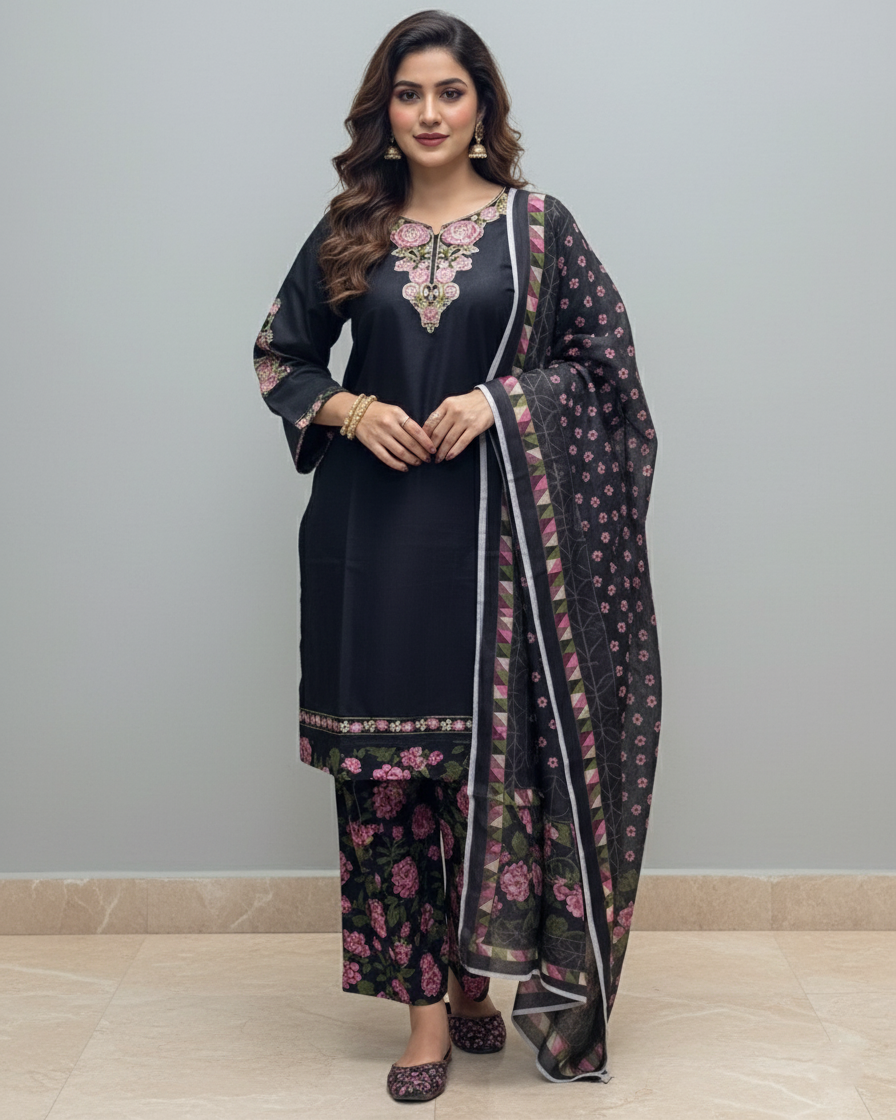 3PC 534 Black & Khusa