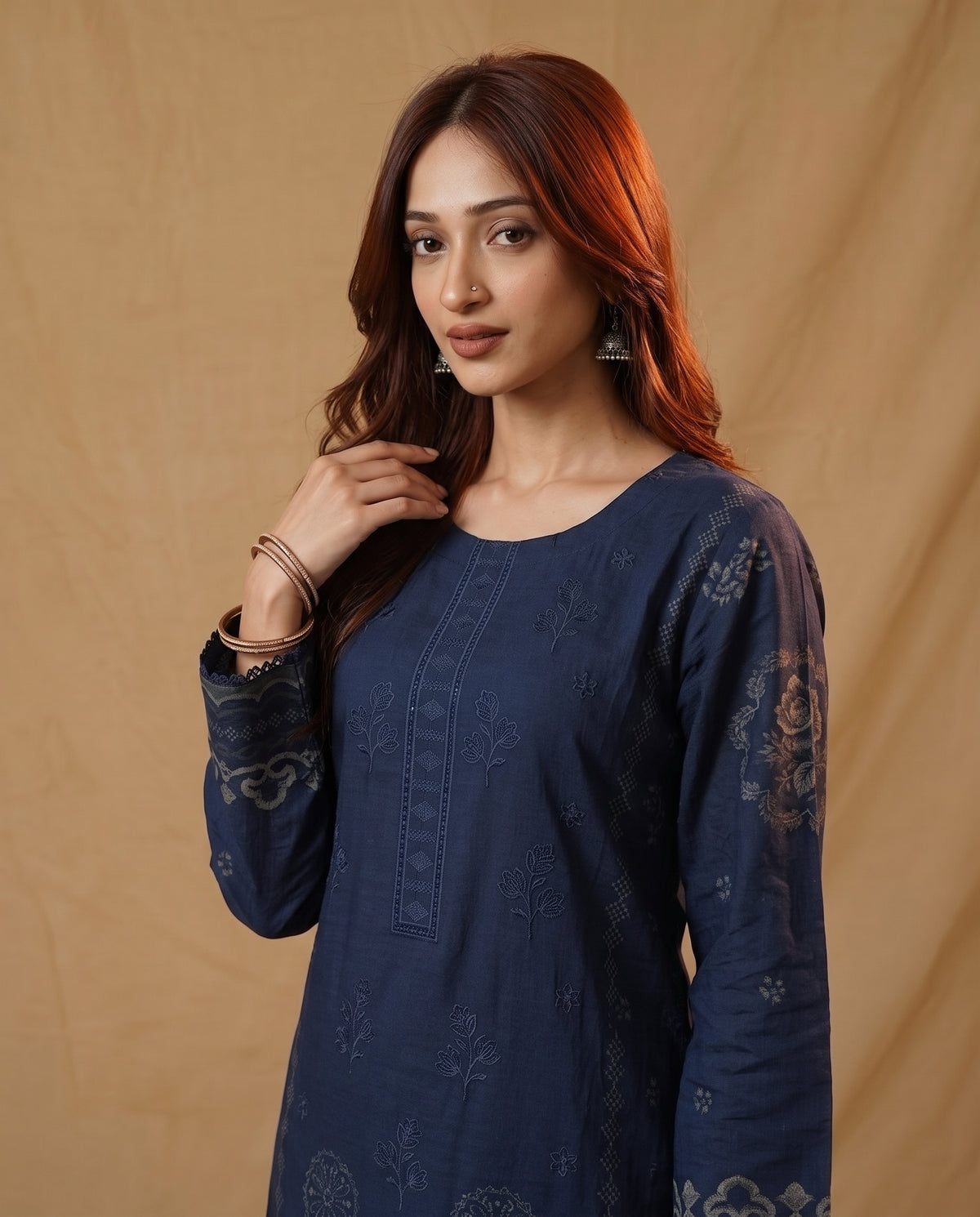K&R Dhanak - Dhanak Dupatta 646 Blue