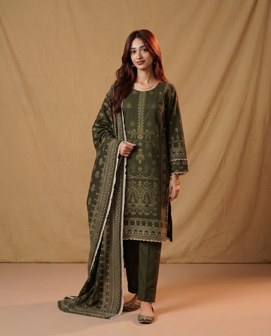 K&R Dhanak - Dhanak Dupatta 650 Mehandi