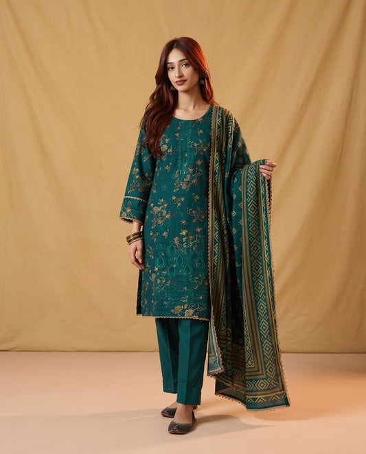 K&R Dhanak - Dhanak Dupatta 659 Green