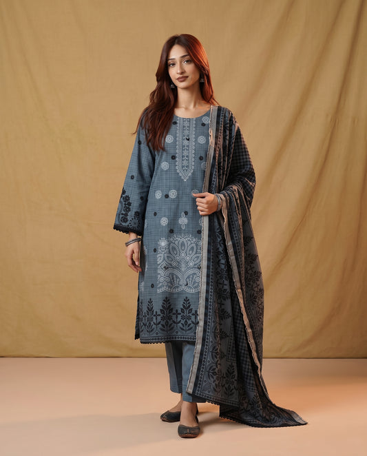K&R Dhanak - Dhanak Dupatta 662 Grey