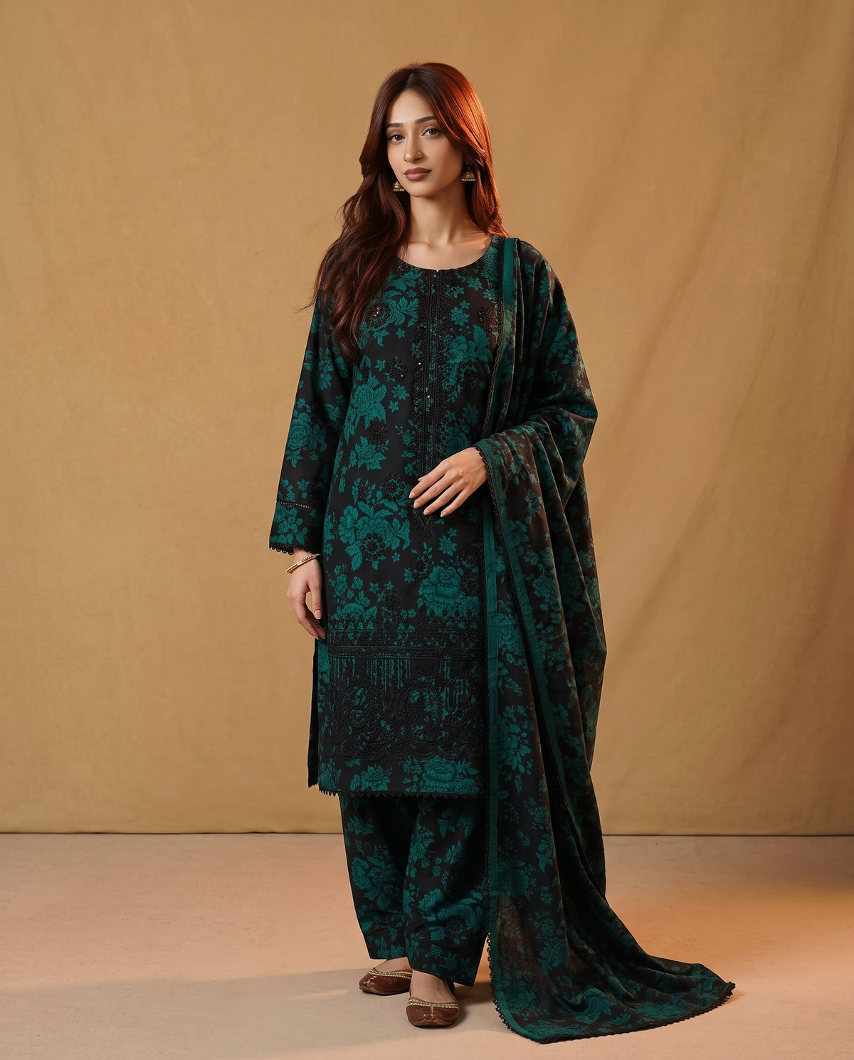 K&R Dhanak - Dhanak Dupatta 669 Black