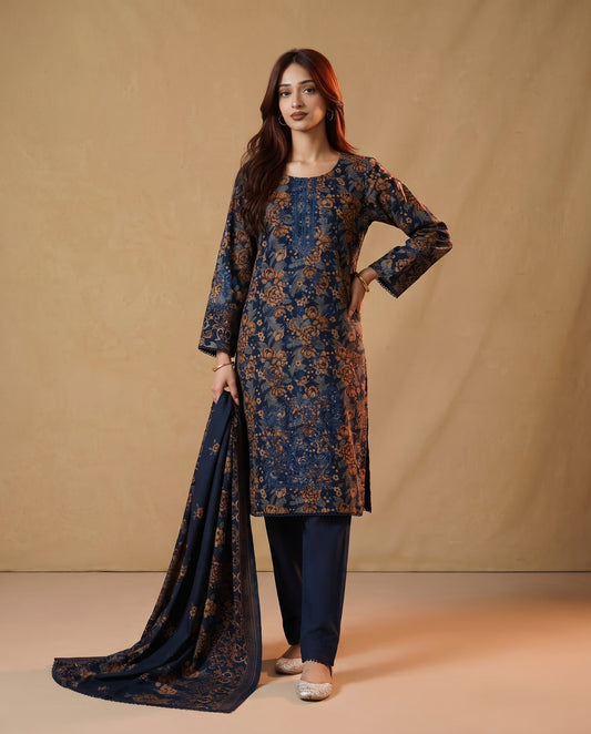 K&R Dhanak - Dhanak Dupatta 674 Blue
