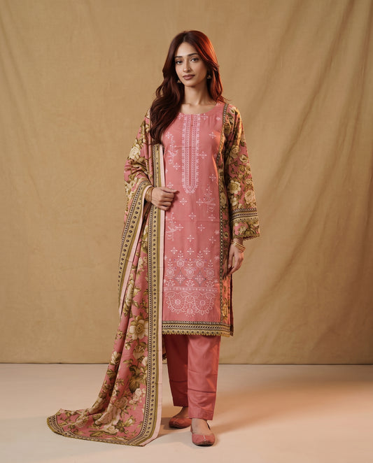 K&R Dhanak - Dhanak Dupatta 675 Peach