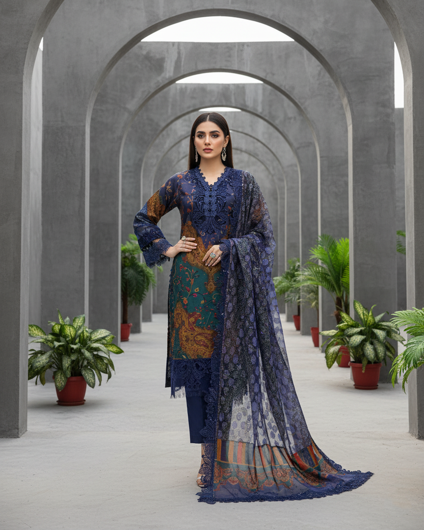 Sapphire Tapestry Blue