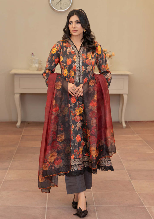 Soni Aaima Lawn 01 Black