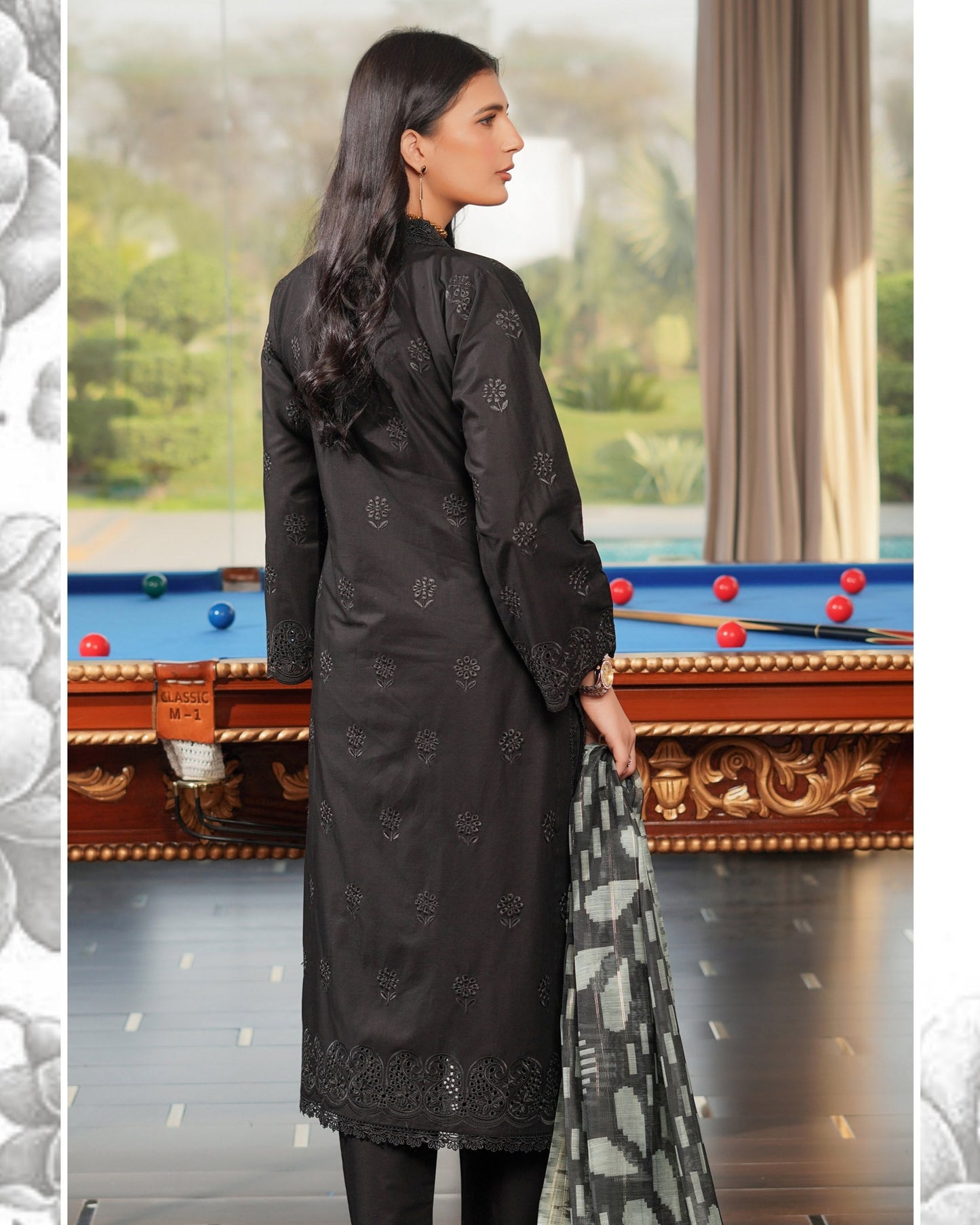 Munira Moon Cotton MSL 04 Black