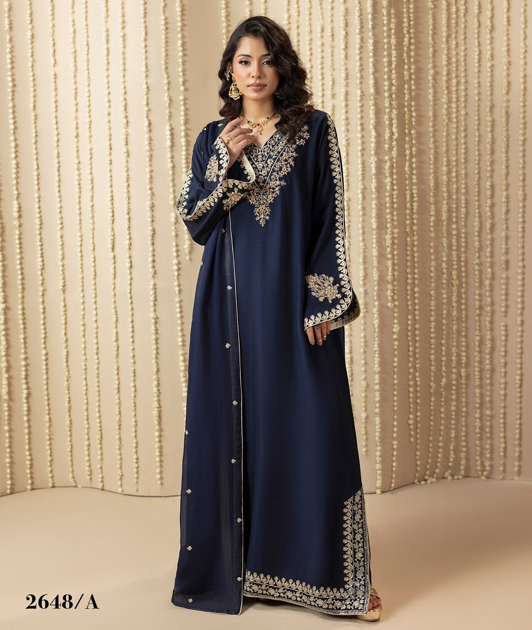 Chamkeli ZQ 2648 Blue Kaftan