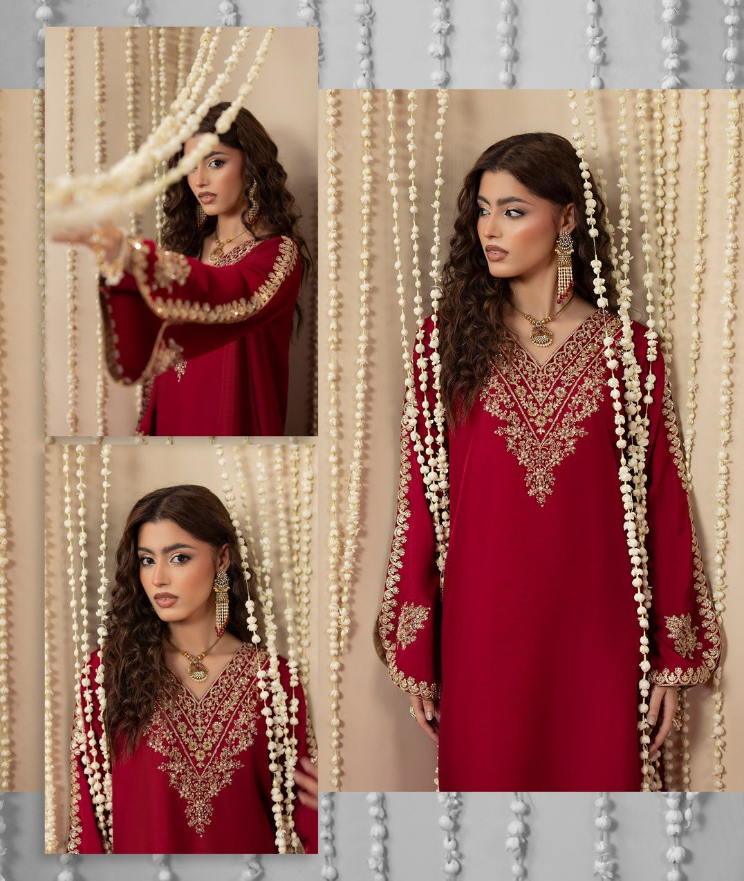 Chamkeli ZQ 2648 Hot Pink Kaftan