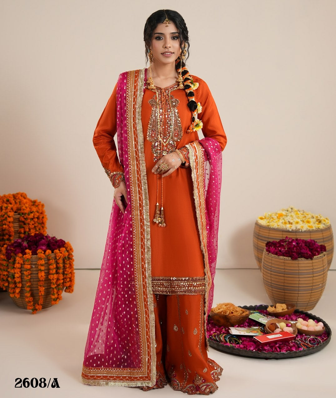 Chand Raat Edit 2 ZQ 2608 Rust Gold