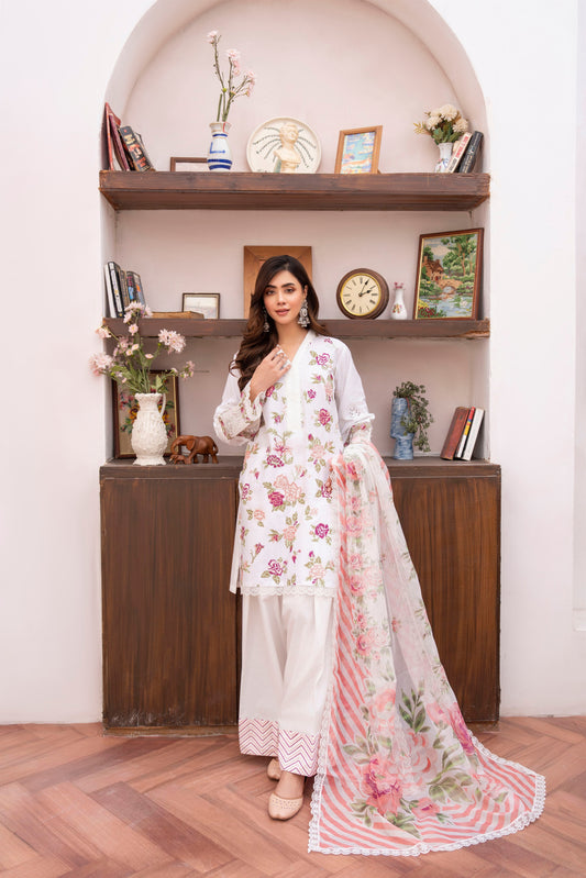 Karma Cross Stitch 1474 White Red