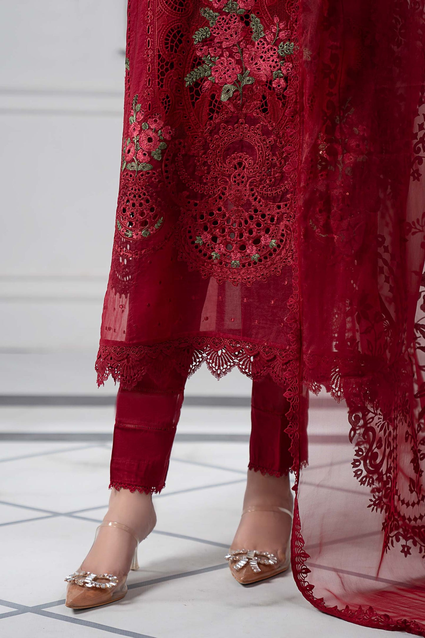 Ruby Elegance Mehroon