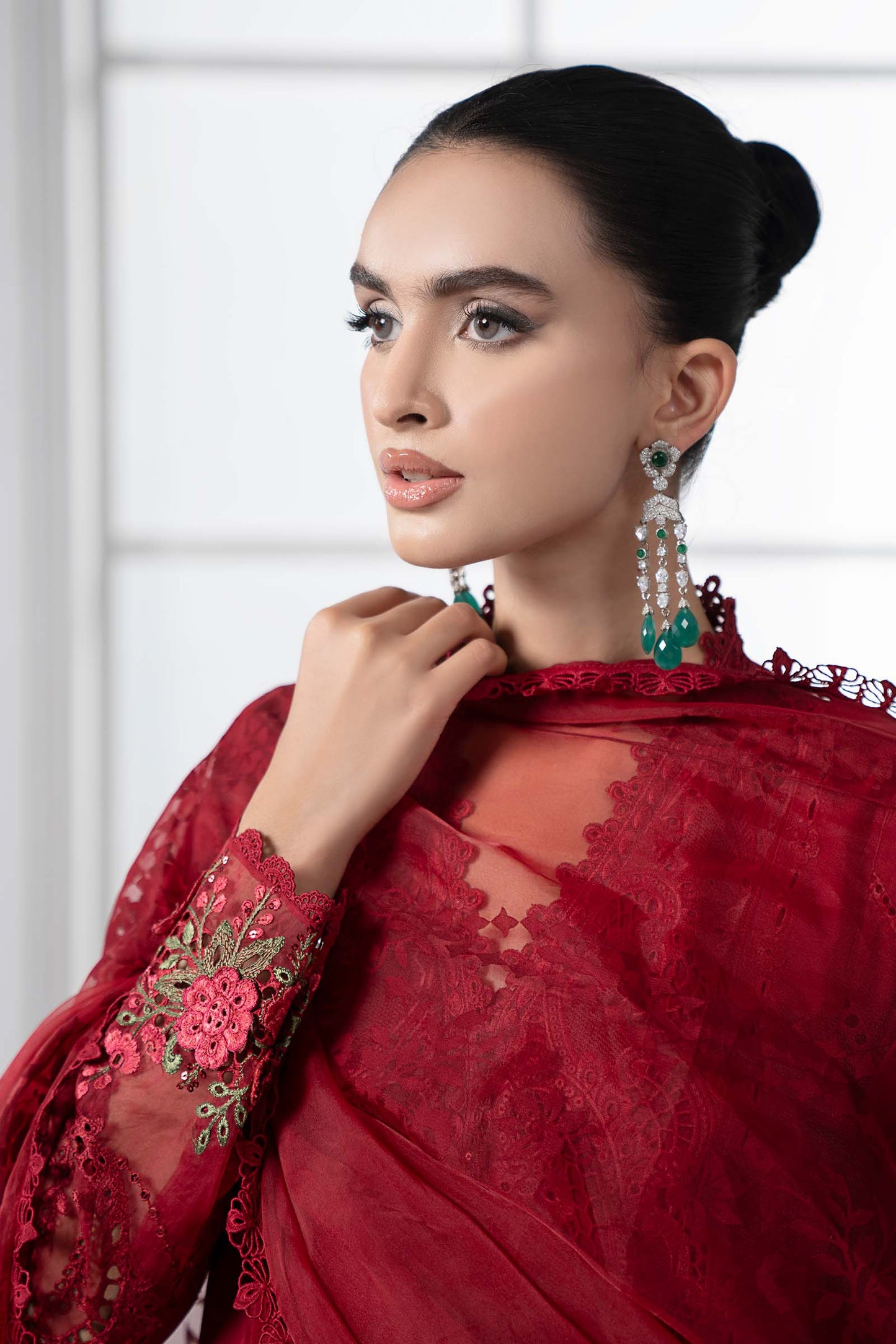 Ruby Elegance Mehroon
