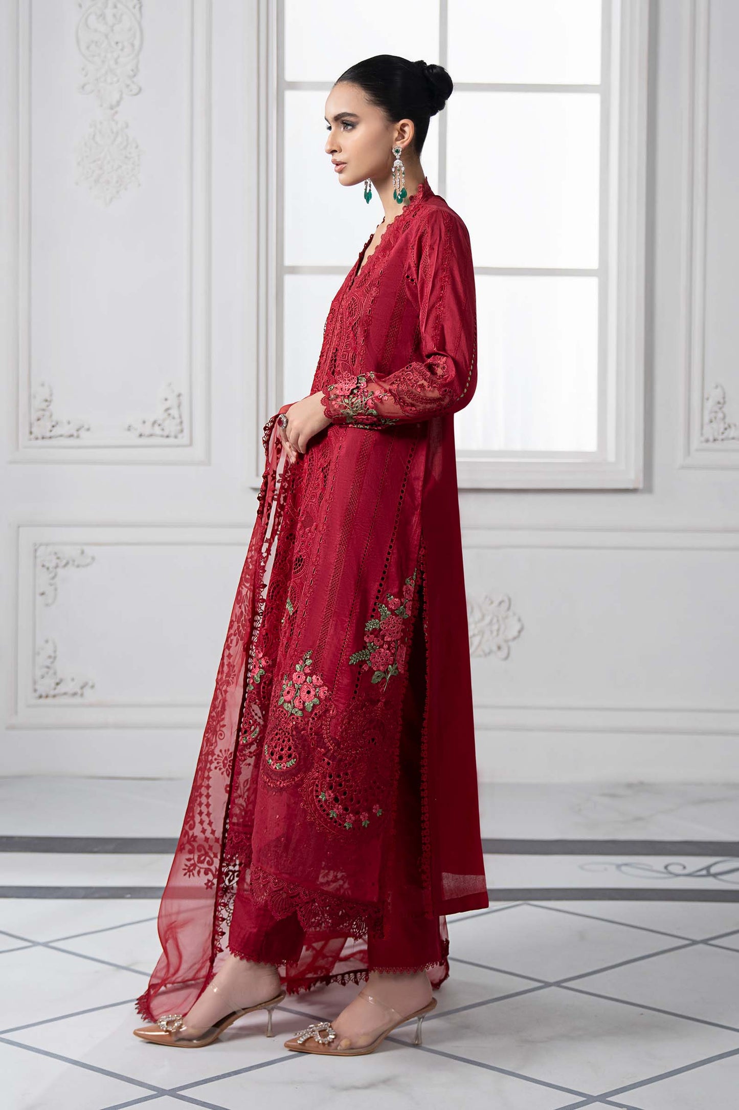 Ruby Elegance Mehroon
