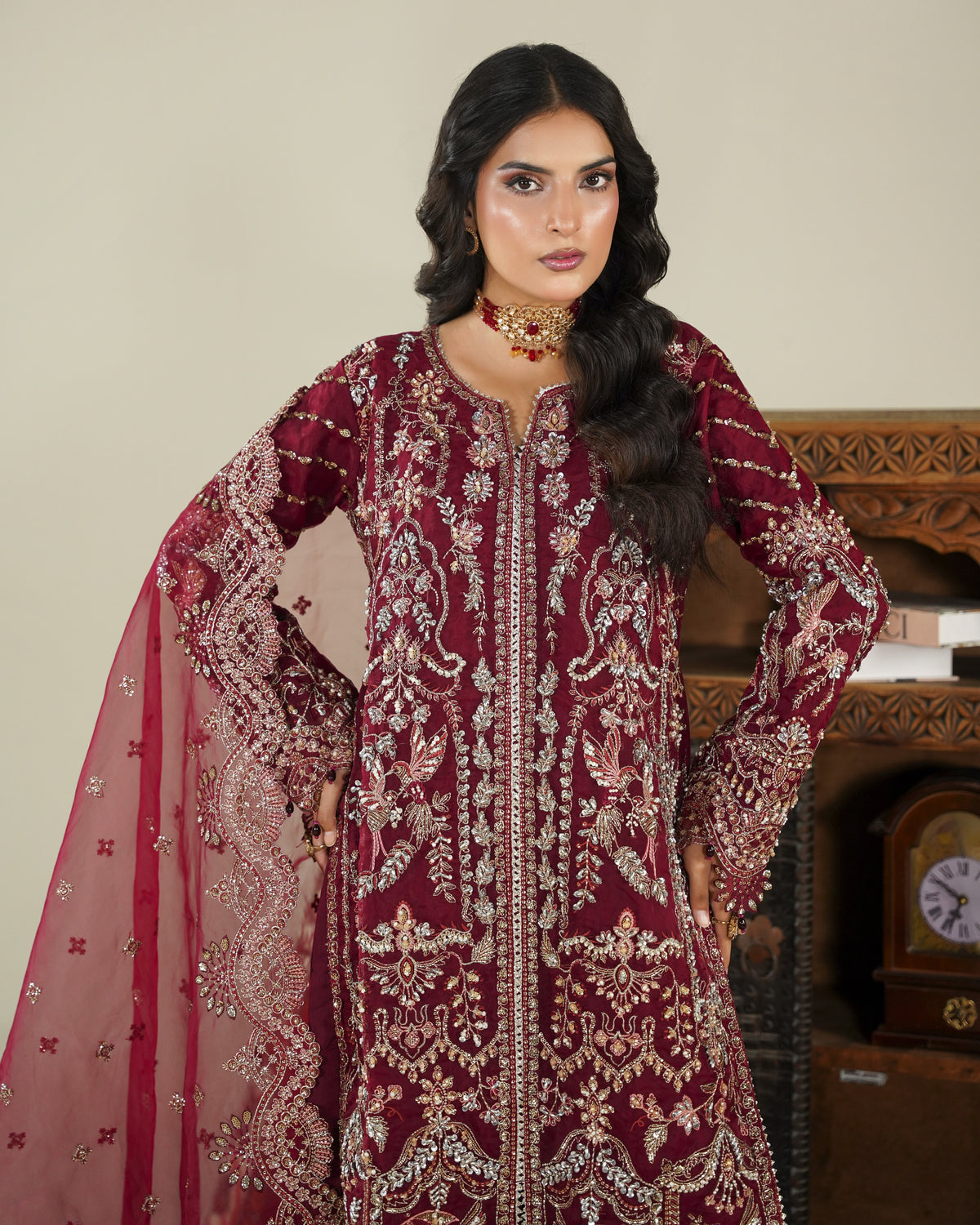 SJ3725 Mehroon