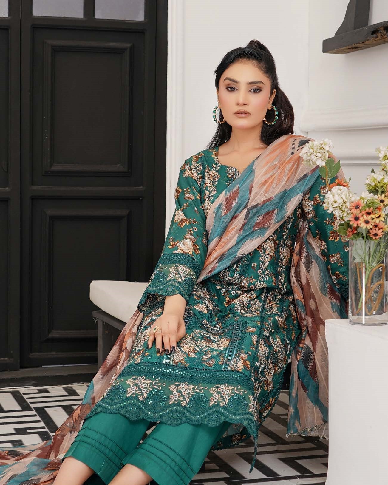 Munira Dhoop Kinaray MSL 07 Teal Green