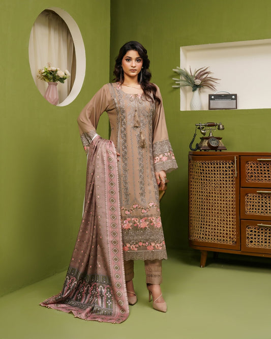 Munira 7 Chic Dhanak Camel Brown