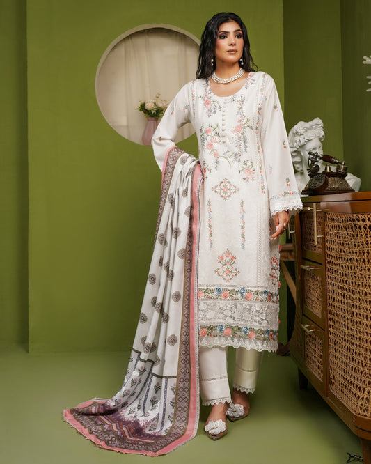 Munira 7 Chic Dhanak Off White