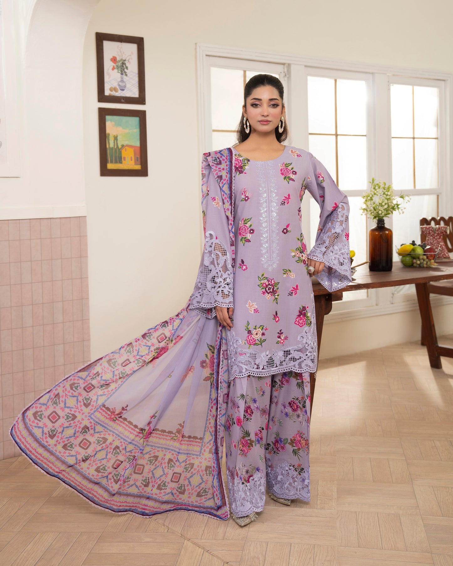 Karma Flora 1606 Heather Purple