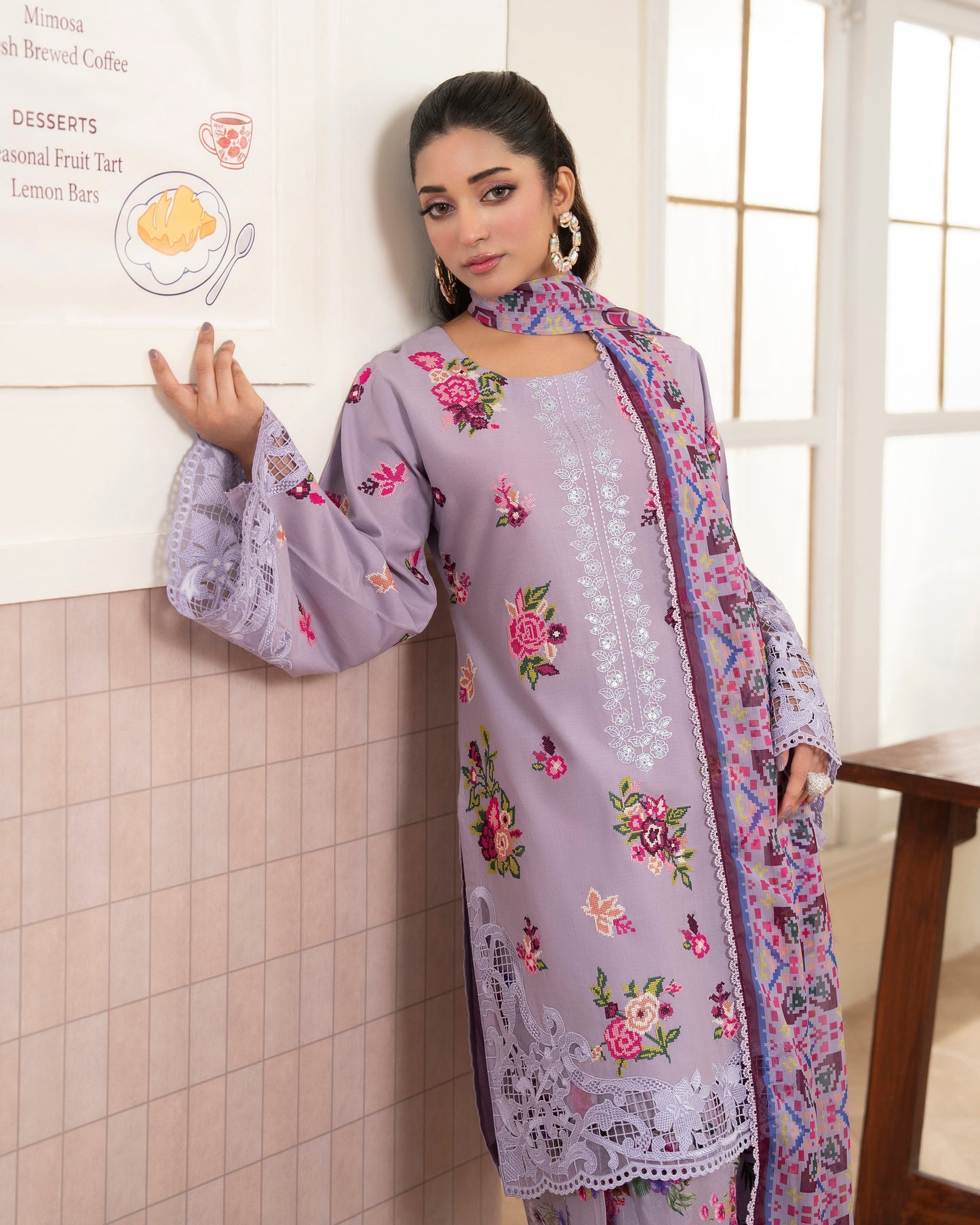 Karma Flora 1606 Heather Purple