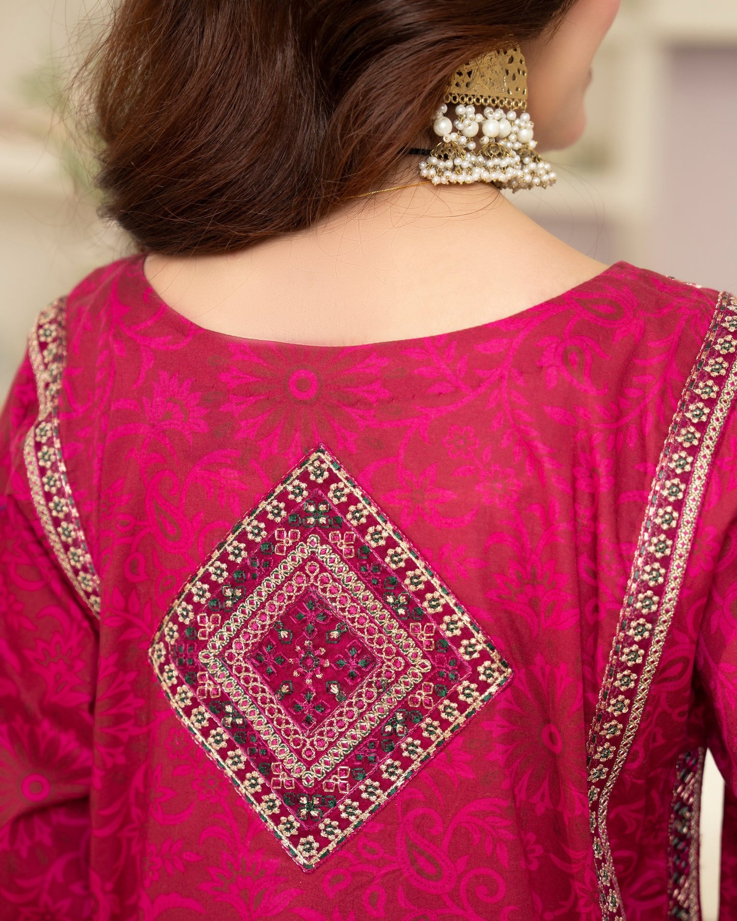 Karma Flora 1595 Cerise Pink
