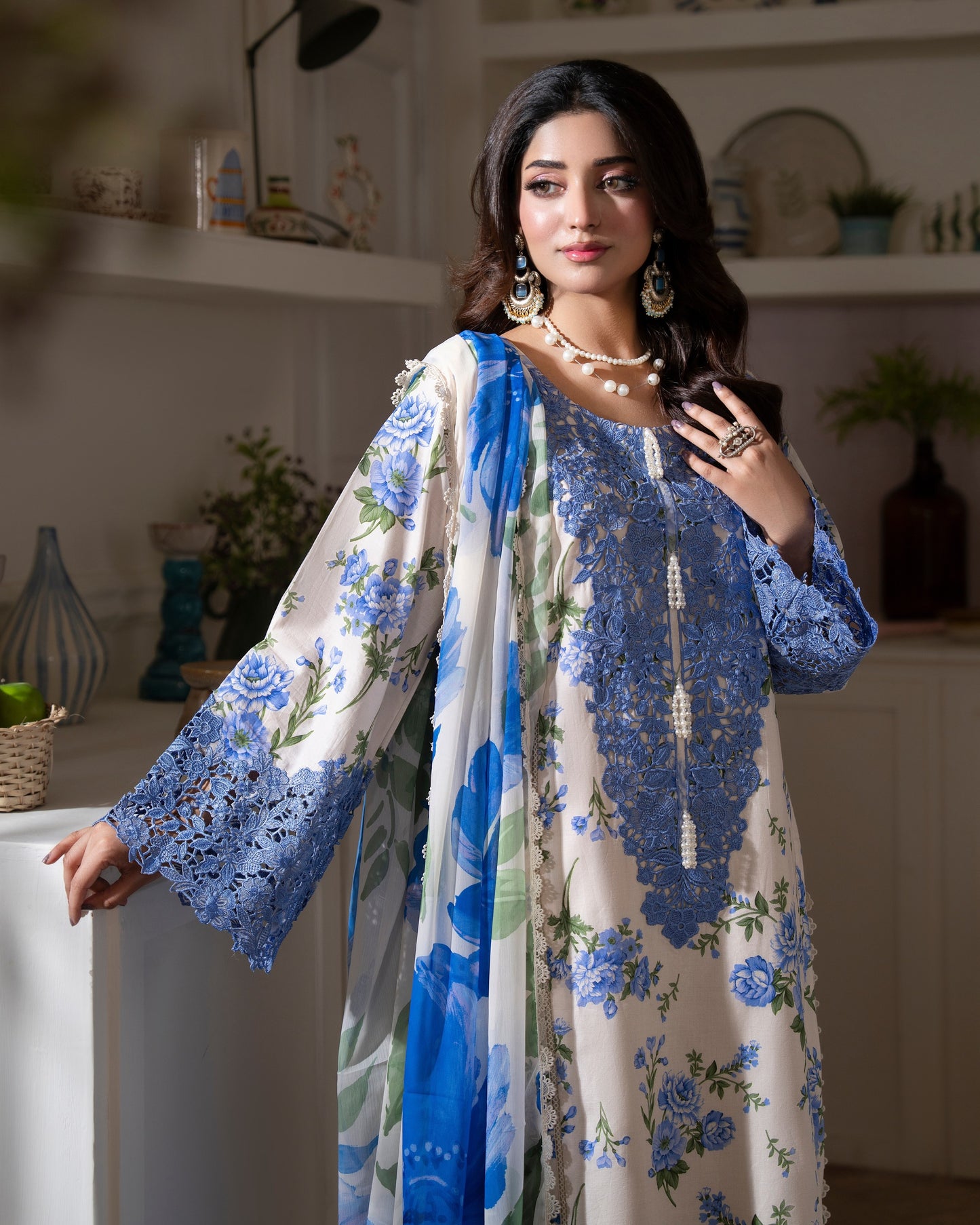 Karma Gul-Mahar 1598 Bluebell Ivory