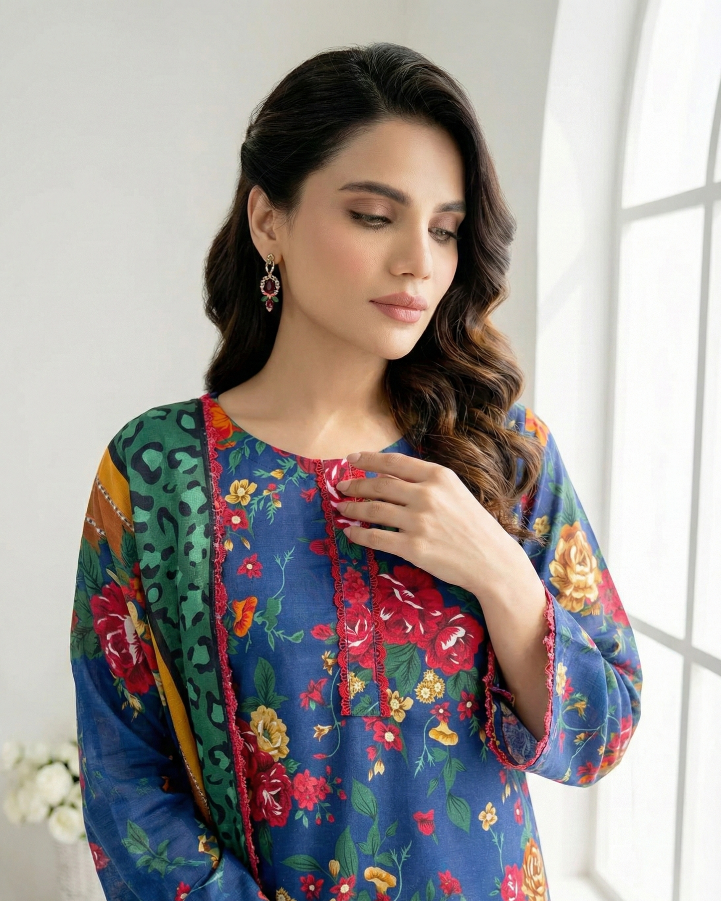 HM Karandi - All Over 394 Royal Blue
