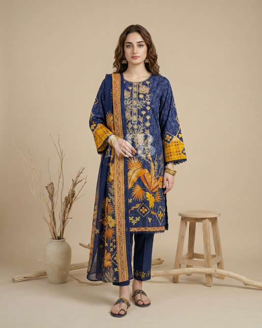 HM Lawn - Chiffon Dupatta 220