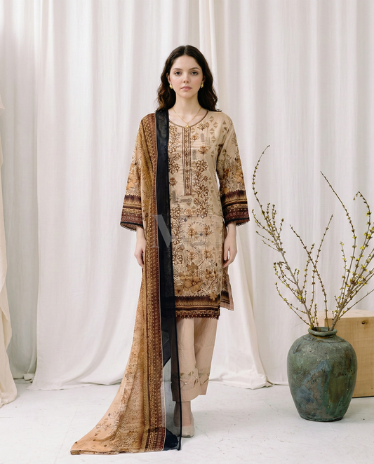 HM Lawn - Chiffon Dupatta 279 Skin