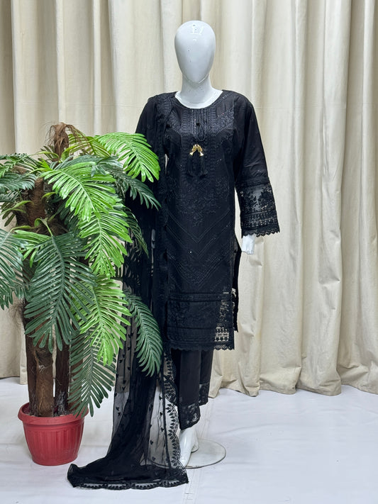 Karma 1323 Cotton Black By SH