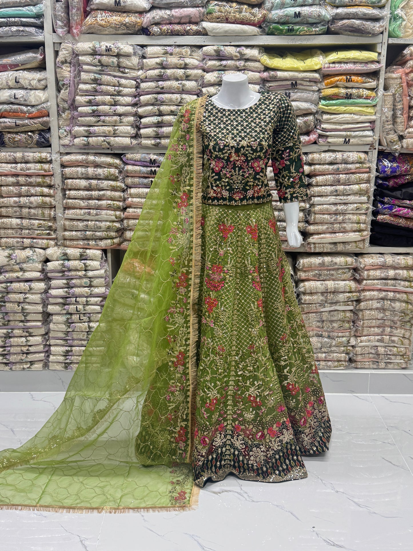 Zewar-e-Ishq FG 152 Green Mehndi