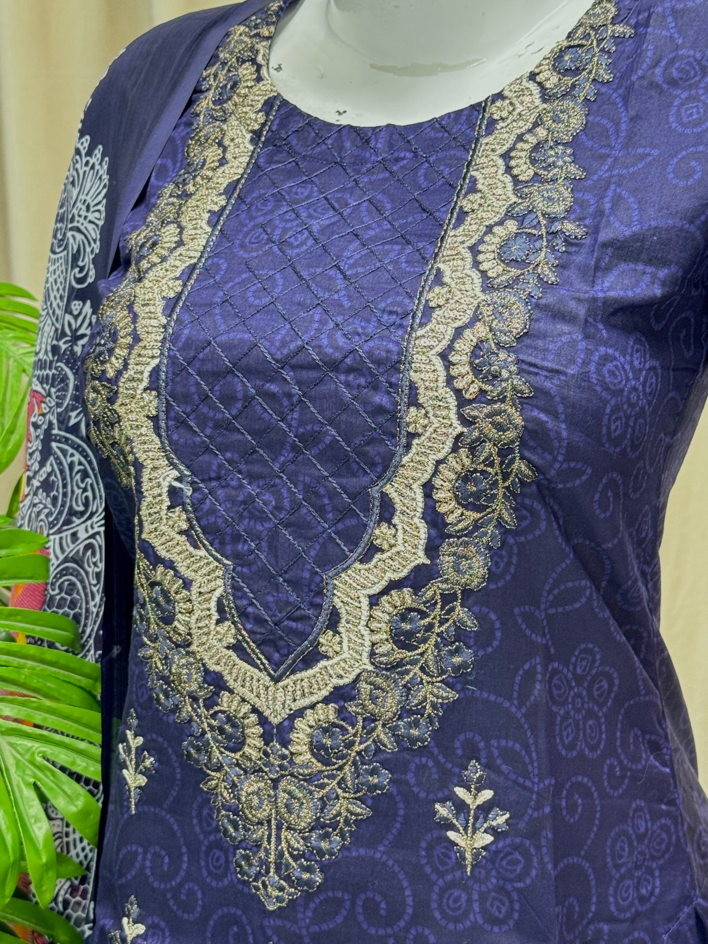 K&R Lawn - Chiffon Dupatta 287 Blue