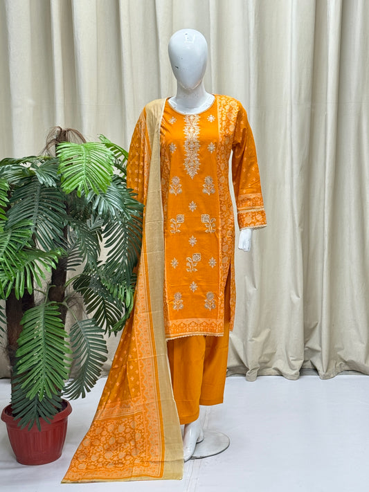 HM Lawn with Lawn Dupatta 190 Mustard