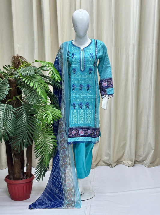 HM Lawn - Chiffon Dupatta 217 Frozi