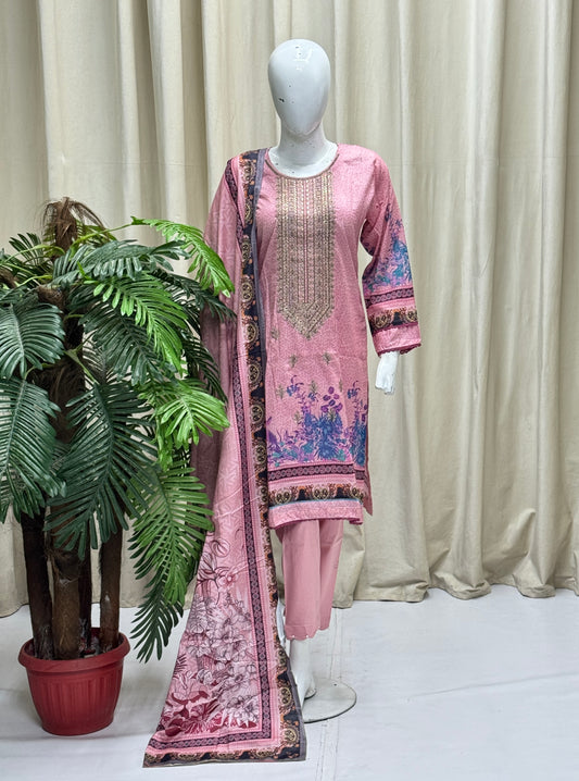 HM Lawn - Lawn Dupatta 228 Pink