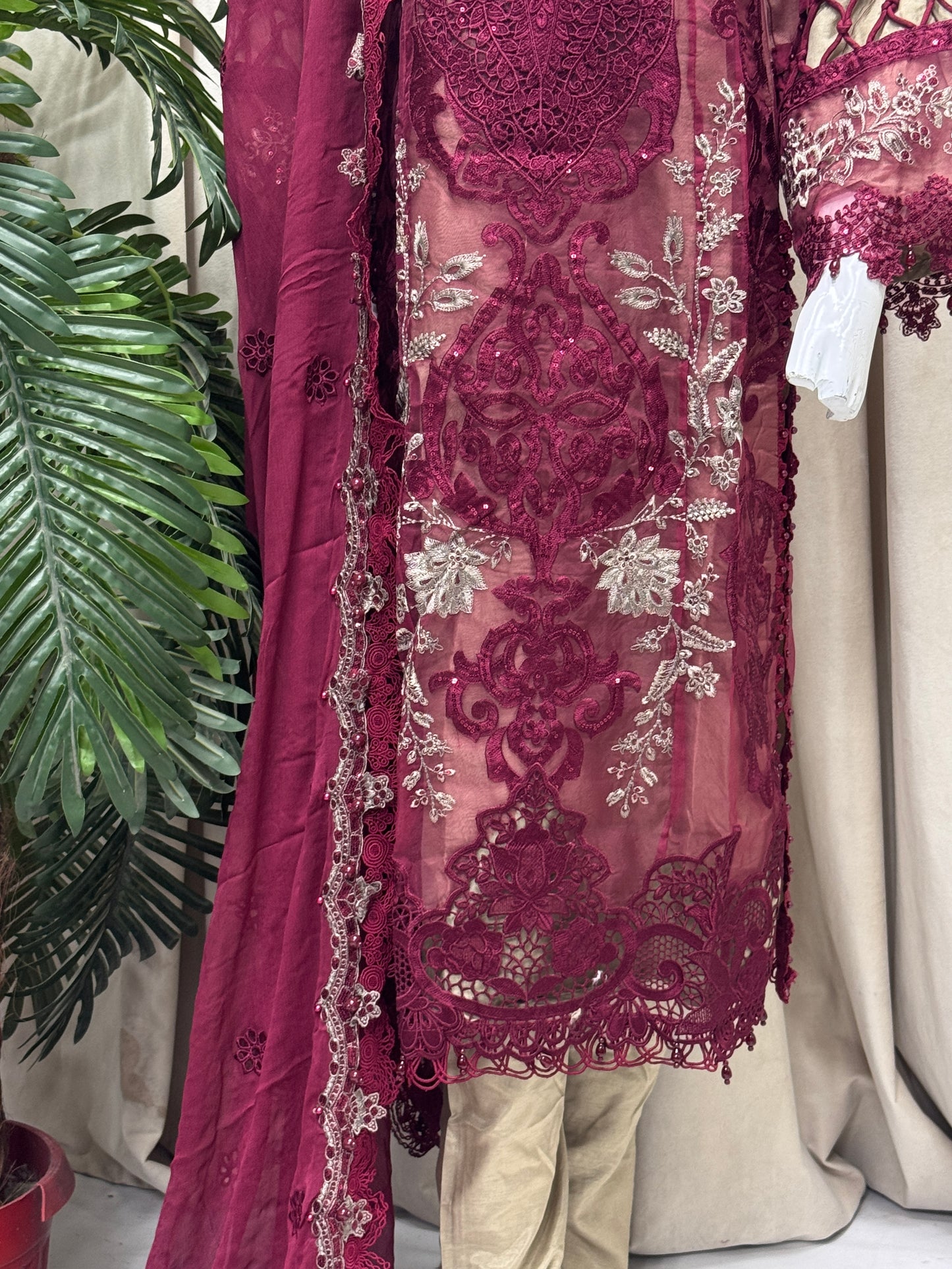 Roseate Charm Formal Mehroon