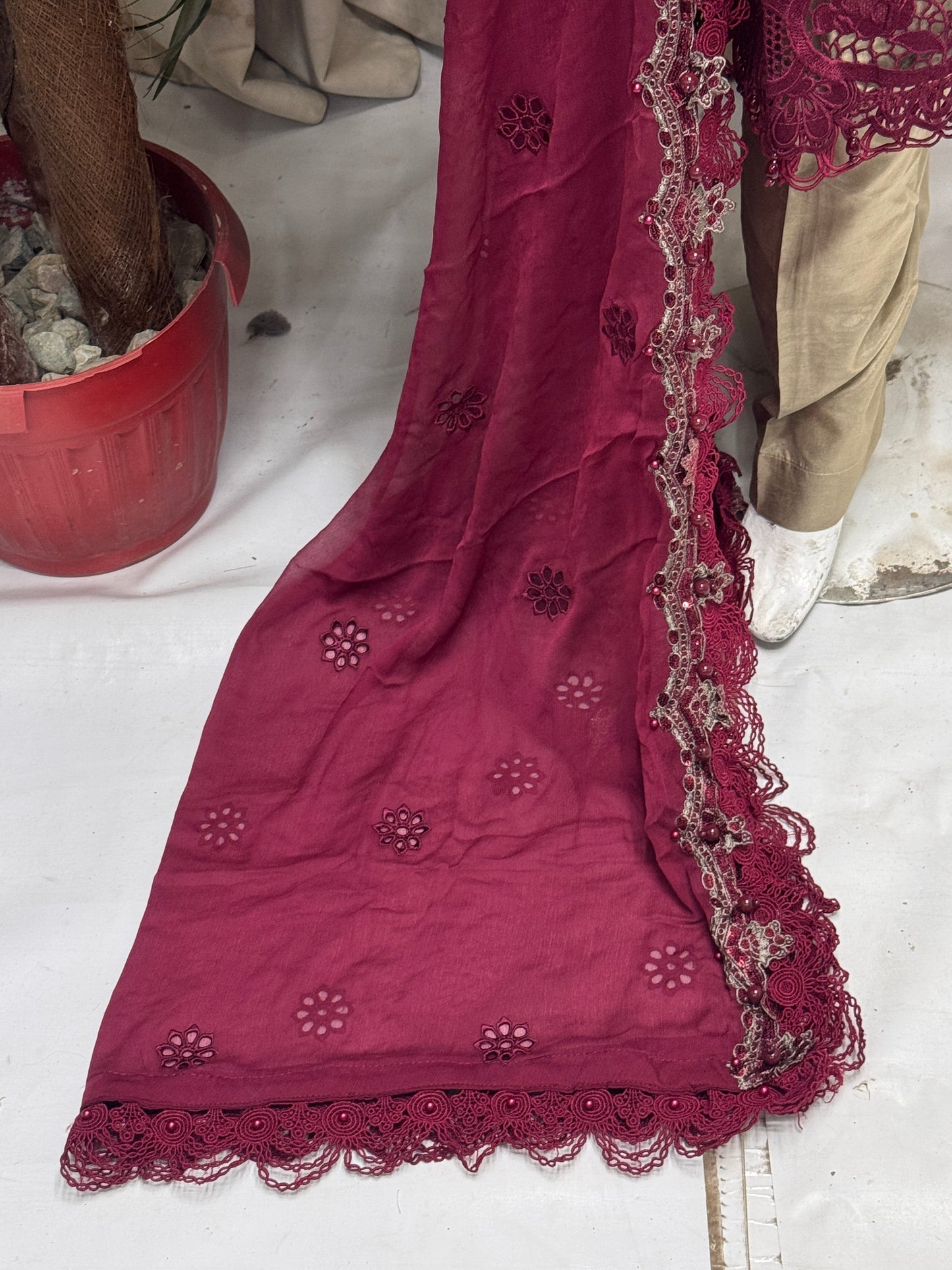 Roseate Charm Formal Mehroon