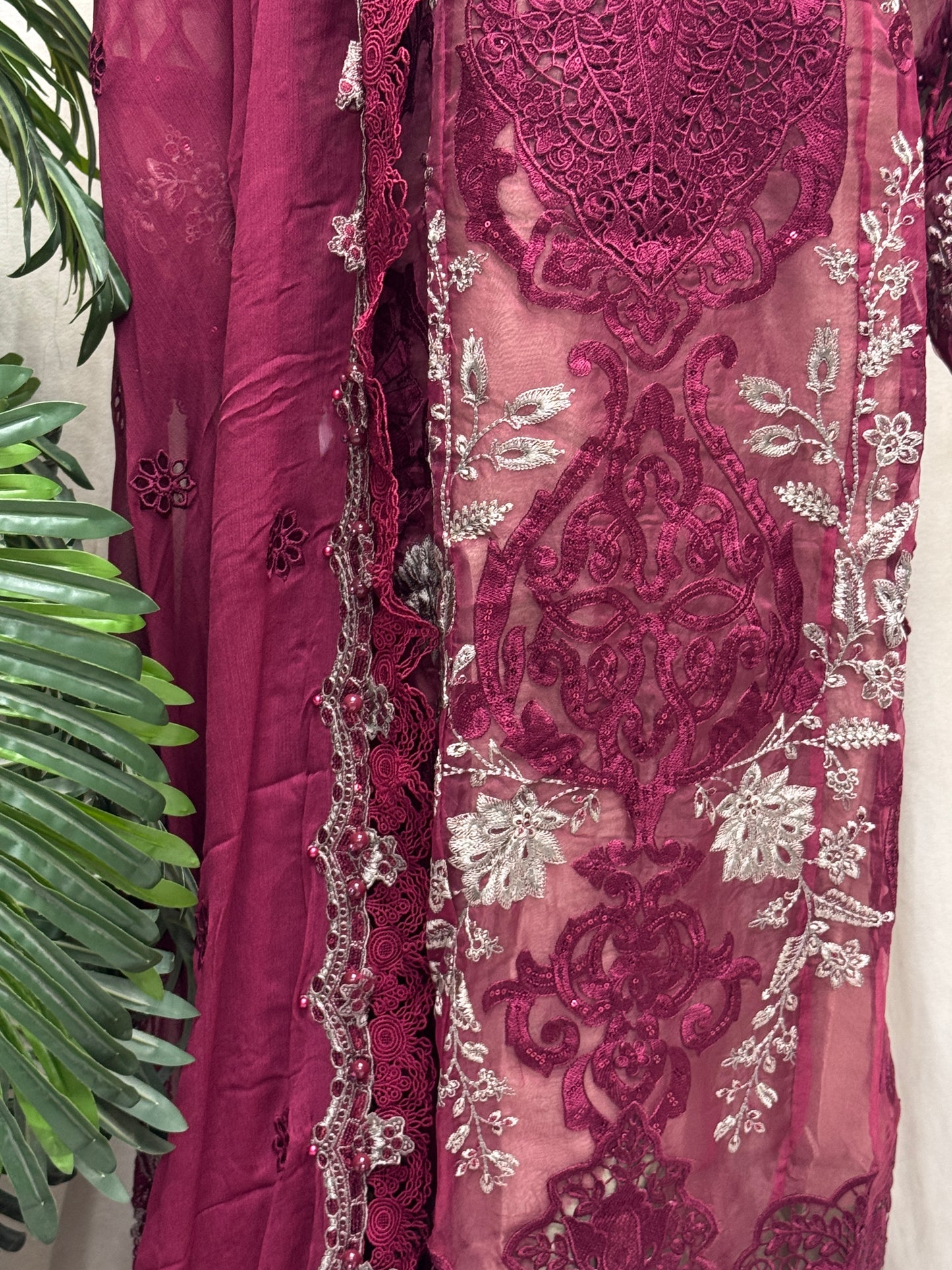 Roseate Charm Formal Mehroon