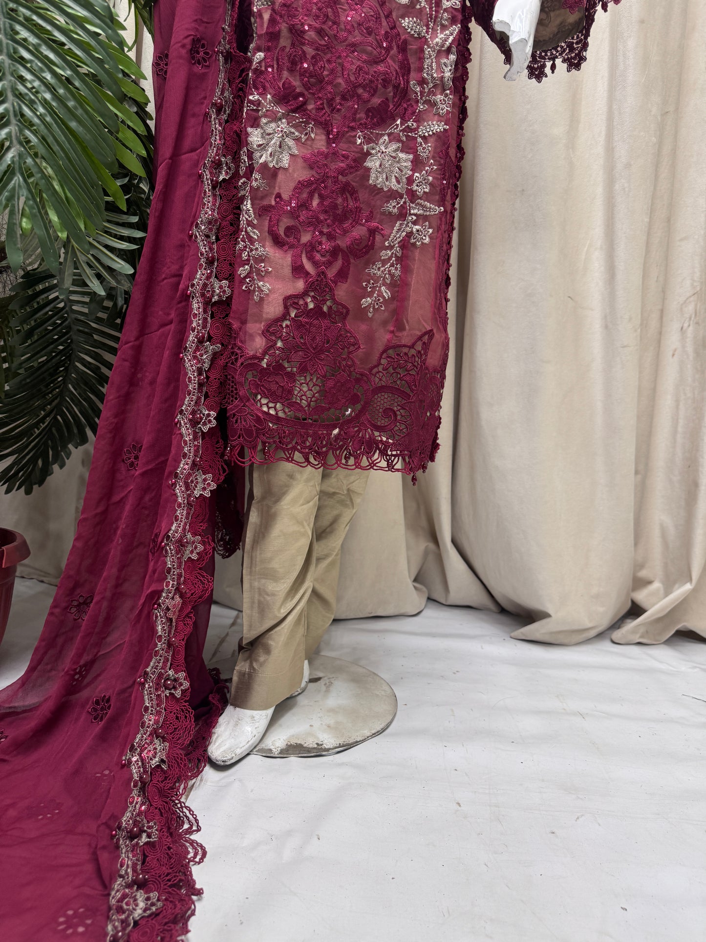 Roseate Charm Formal Mehroon