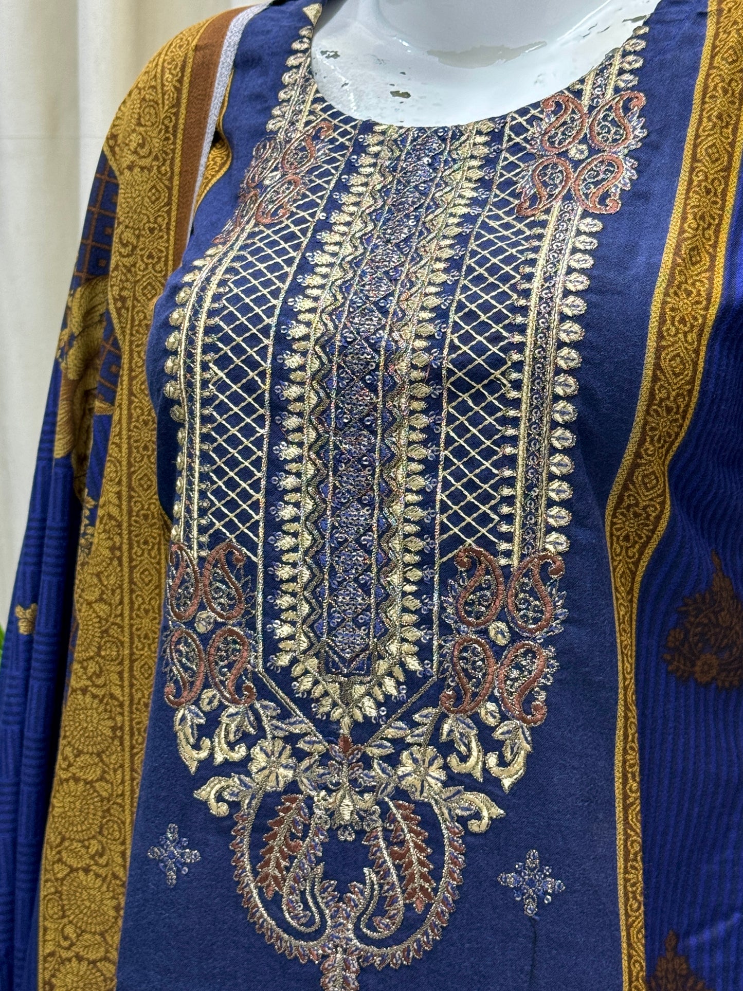 K&R Dhanak - Dhanak Dupatta 345 Royal Blue