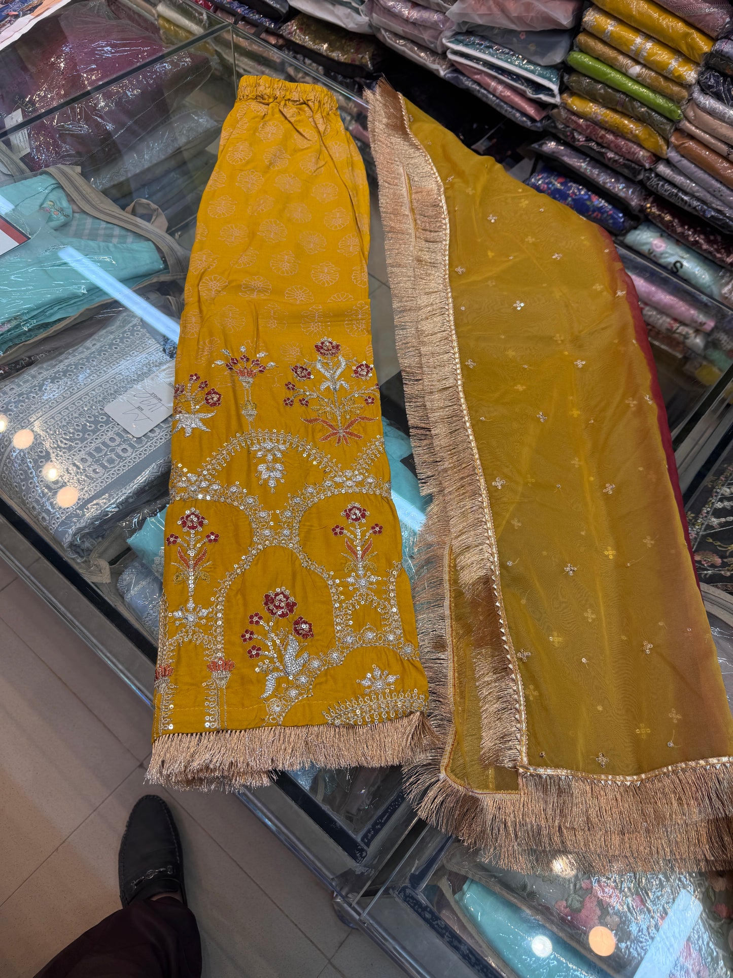 SJ3156 by Mohsin Girl Mustard