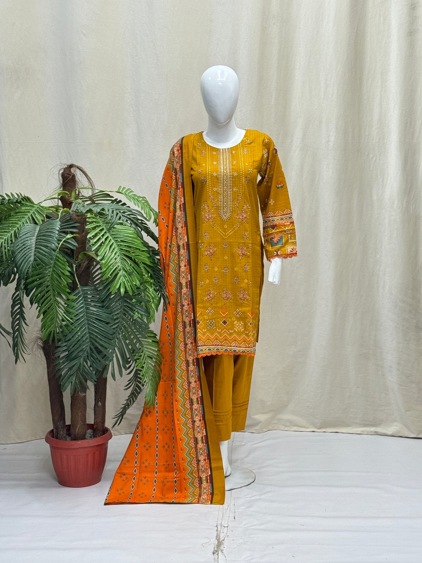 K&R Dhanak - Dhanak Dupatta 416 Rust