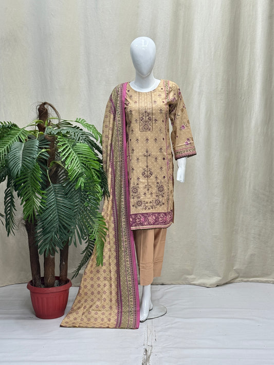 K&R Dhanak - Dhanak Dupatta 419 Peach